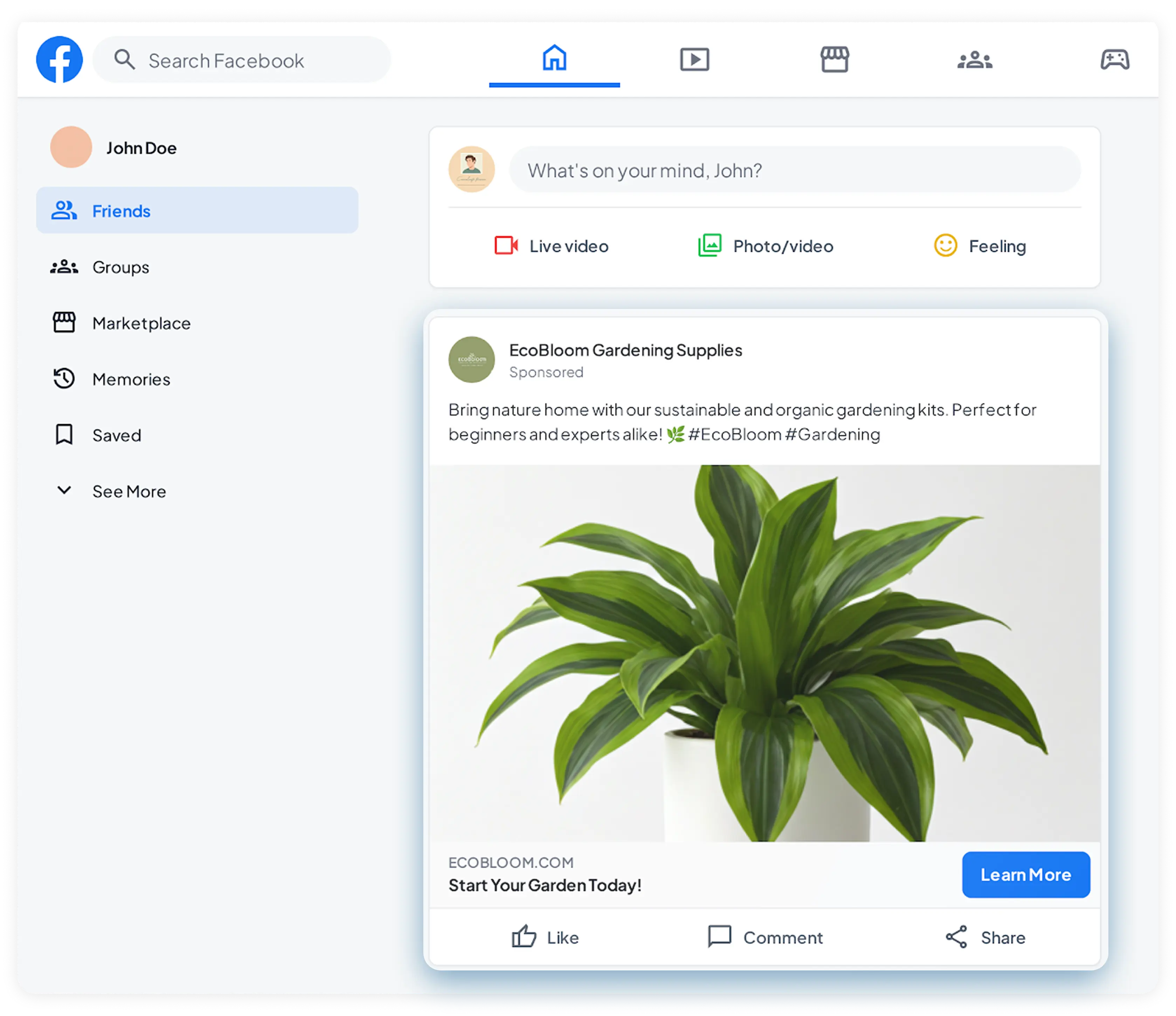 Meta 廣告示意圖
