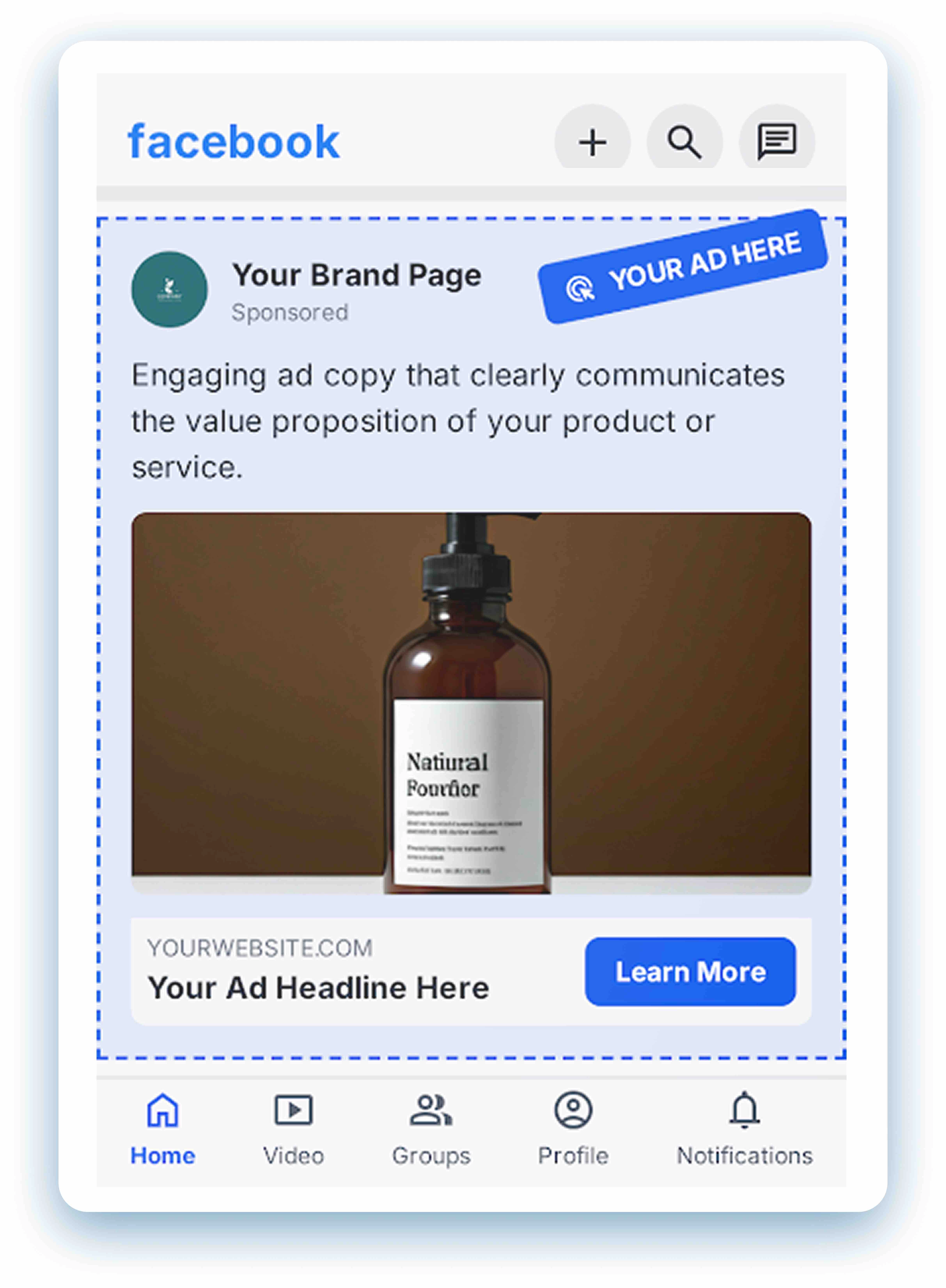 Meta 廣告示意圖